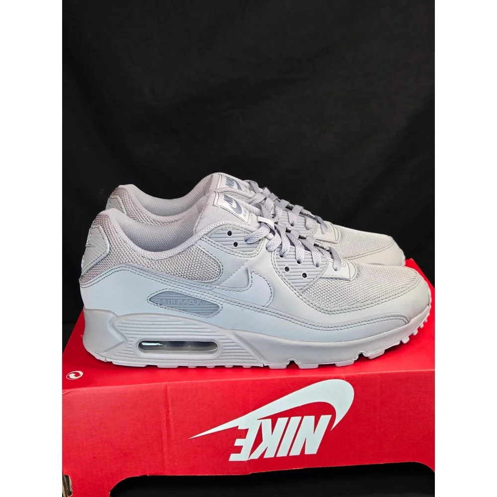 Nike Air Max 90 Wolf Grey Mens Running‎ Shoes CN8490-001 Size 9 Brand New